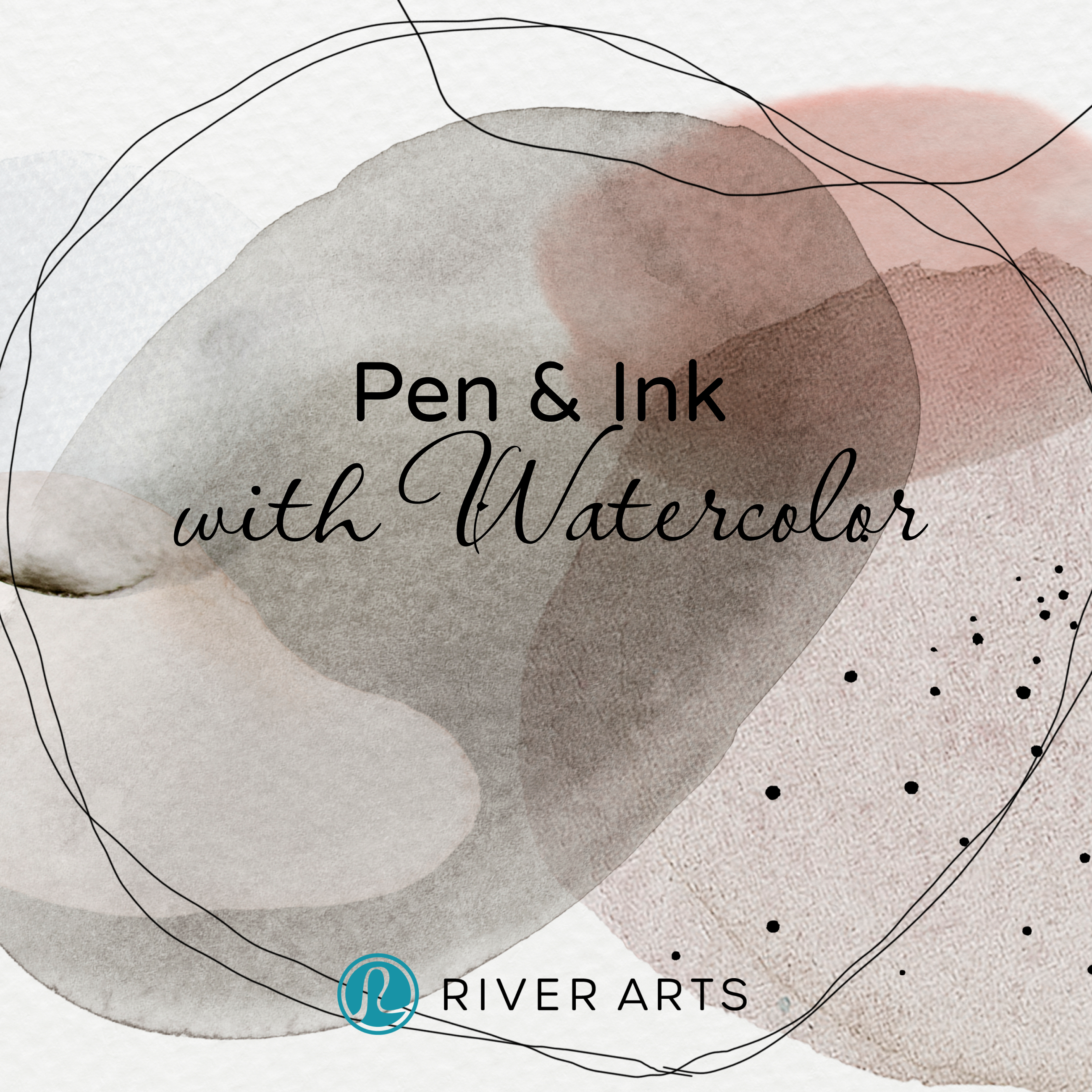 Pen & Ink with Watercolor - logo